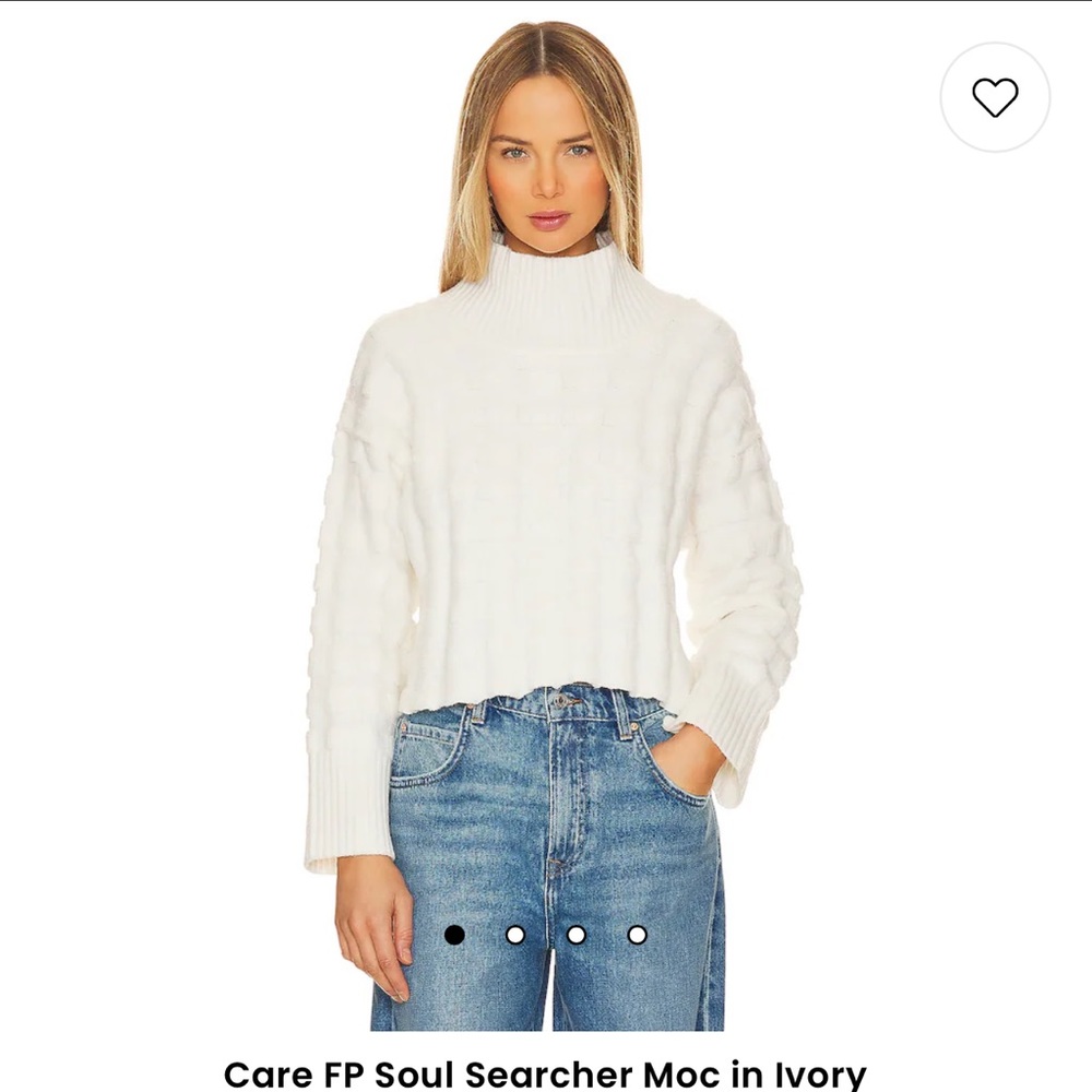 Care FP Soul Searcher Sweater Moc in Ivory NWT Small